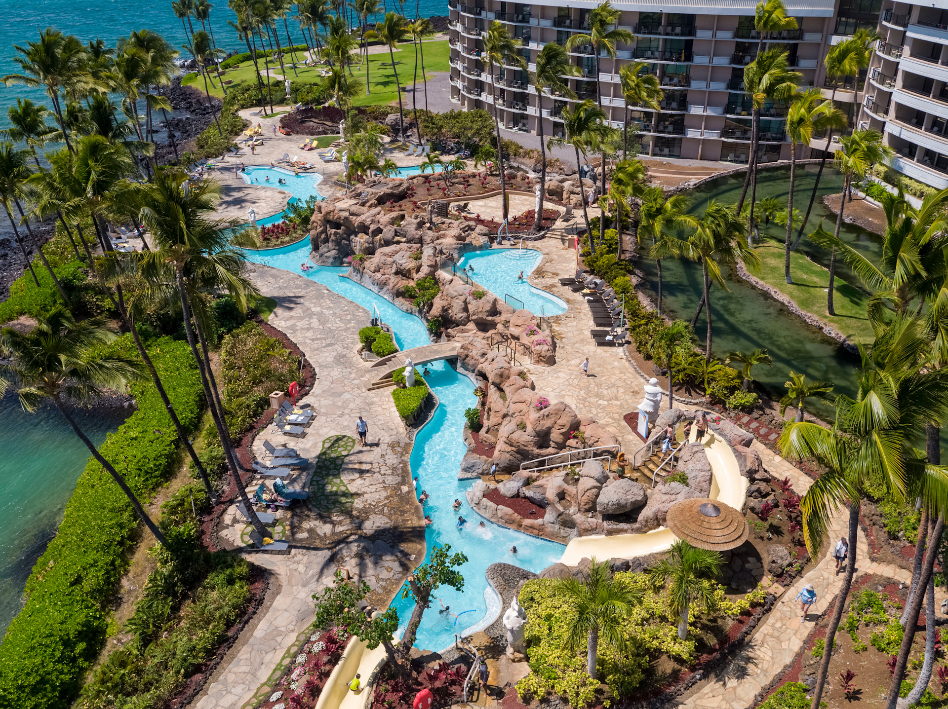 Swimming Pools & Waterslides | Hilton Waikoloa Village Hawaii Resort